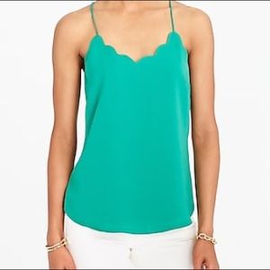 J.Crew Scalloped Cami | Green | Size 4